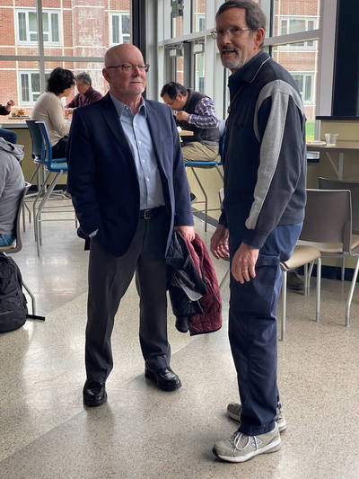 Alex with Provost Donald Hall