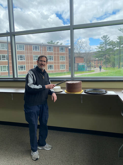 Cutting the cake