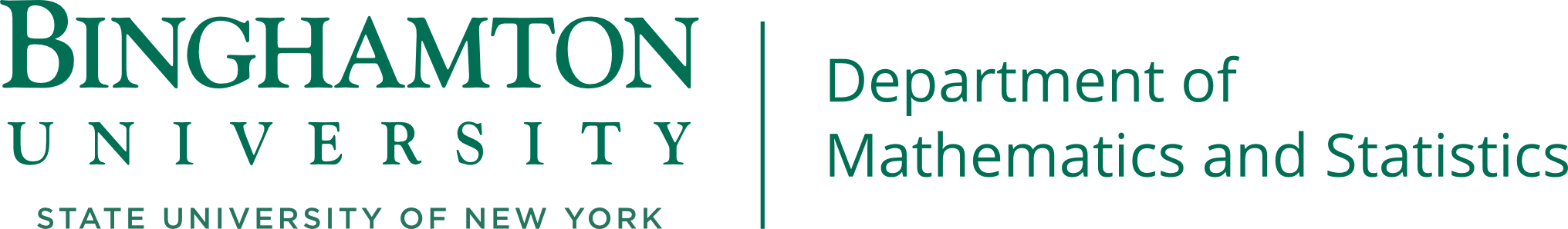 Department of Mathematics and Statistics, Binghamton University